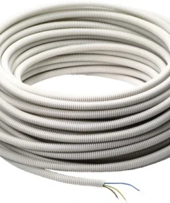 PROFILE Flexibele Voorbedrade Buis 16 Mm 5/8" Grijs 50 Meter (3x2,5 Mm²)