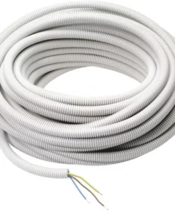 PROFILE Flexibele Voorbedrade Buis 16 Mm 5/8" Grijs 25 Meter (3x2,5 Mm²)