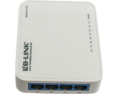 Bleil Desktop Switch 10/100 Mbps 8-poorts - Afbeelding 3