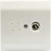 TECHNETIX Coax Wandcontactdoos 1-gats Wit