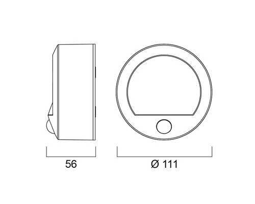 SYLVANIA Draadloze LED Armatuur Wall Sense Zwart - Afbeelding 2