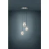EGLO Hanglamp Estanys 3-lichts Nikkel/zwart