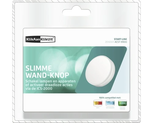 KLIKAANKLIKUIT® Slimme Wandknop ACST-9900 Wit - Afbeelding 5
