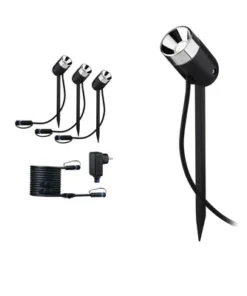 PAULMANN Plug & Shine Grondspot Pike IP65 24V Antraciet (basisset)