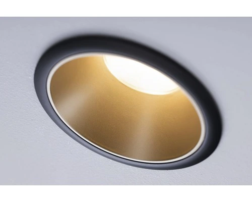 PAULMANN LED Inbouwspot Cole Ø 88 Mm Zwart/goud Mat - Afbeelding 8