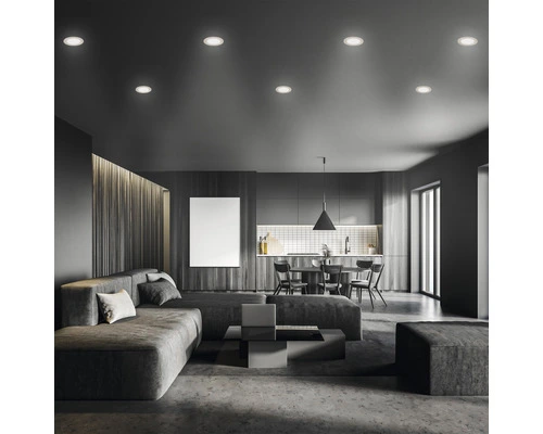 TELEFUNKEN Smart LED Inbouwspot Ø 12 Cm RGB+CCT Nikkel Mat - Afbeelding 2