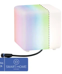 PAULMANN Plug & Shine ZigBee LED Buitenlamp Cube 20x20 Cm RGB+CCT IP65 24V