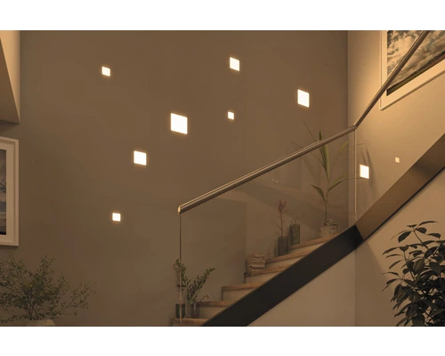 PAULMANN LED Inbouwspot VariFit Veluna 185x185 Mm IP44 Satijn - Afbeelding 8