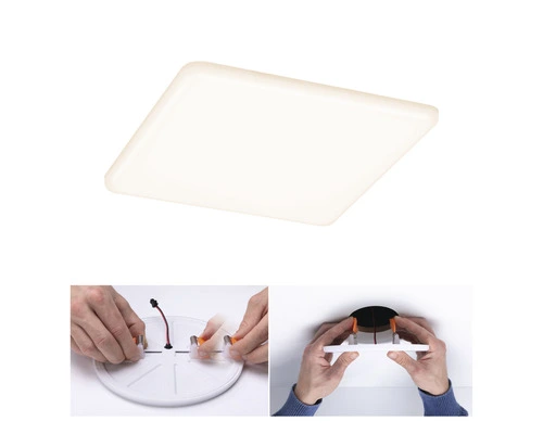 PAULMANN LED Inbouwspot VariFit Veluna 185x185 Mm IP44 Satijn - Afbeelding 5