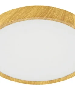EGLO LED Plafonniere Musurita Ø 34 Cm Houtlook
