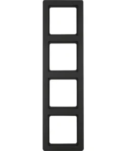 BERKER Q1 Afdekraam 4-voudig Antraciet