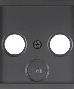 BERKER Q1 Afdekplaat Radio/TV Antraciet