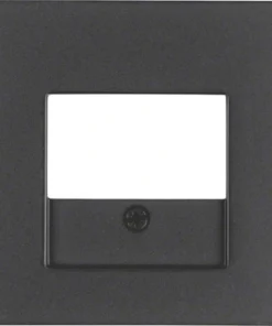 BERKER Q1 Afdekplaat TAE/UAE/USB Antraciet