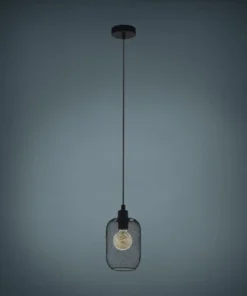 EGLO Hanglamp Wrington Ø 15 Cm Zwart