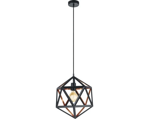 EGLO Hanglamp Embleton 1 Ø 30,5 Cm Zwart/koper - Afbeelding 2