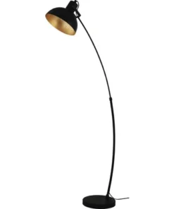 EGLO Vloerlamp Jaafra Zwart/goud