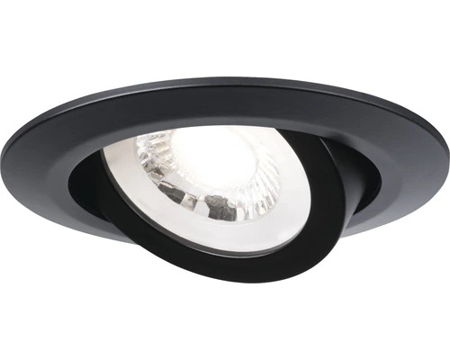 PAULMANN LED Inbouwspot Set Ø 82 Mm 3-traps Dimbaar Zwart, 3 Stuks