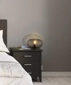 CHERICONI Tafellamp Curvato Ø 30 Cm Zwart