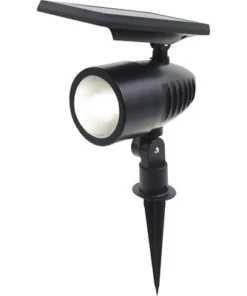 LED Solar Buitenlamp Op Spies 35 Cm Zwart