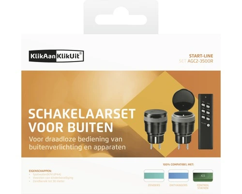 KLIKAANKLIKUIT® Schakelaarset Voor Buiten AGC2-3500R - Afbeelding 6