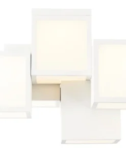 BRILLIANT LED Plafondlamp Cubix 5-lichts Wit