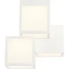 BRILLIANT LED Plafondlamp Cubix 3-lichts Wit