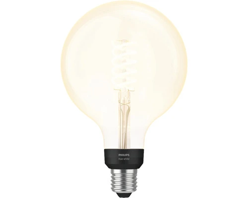 PHILIPS Hue White LED Filament Lamp E27/7W G125 - Afbeelding 2