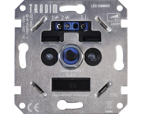 TRADIM Inbouw LED Dimmer 2485H 3-100 W (R,C) - Afbeelding 3