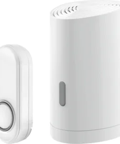 KLIKAANKLIKUIT® Mobiele Draadloze Deurbelset ACDB-9000AC Wit