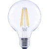 FLAIR LED Lamp E27/6,5W G80 Warmwit Helder