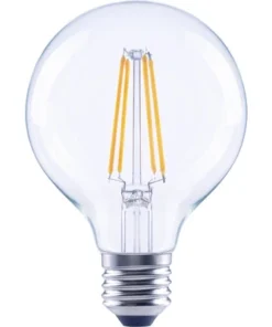 FLAIR LED Lamp E27/6,5W G80 Warmwit Helder