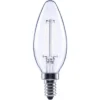 FLAIR LED Lamp E14/2W C35 Neutraalwit Helder