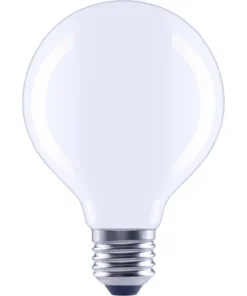 FLAIR LED Lamp E27/6,5W G80 Daglicht Wit Mat