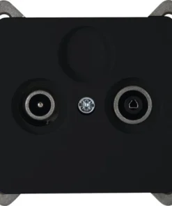 KOPP Paris Inbouw Wandcontactdoos RTV Mat Zwart