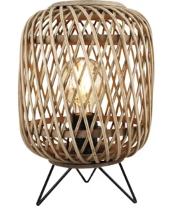 CHERICONI Tafellamp Diagonaal Ø 22 Cm Rotan