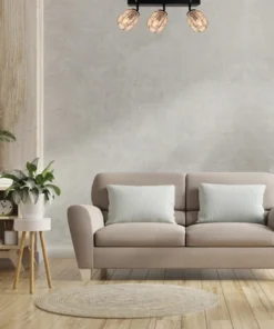 CHERICONI Opbouwspot Jute 3-lichts