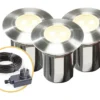 Season Lights SEASONLIGHTS LED Grondinbouwspot Set Ø 42 Mm RVS, 3 Stuks