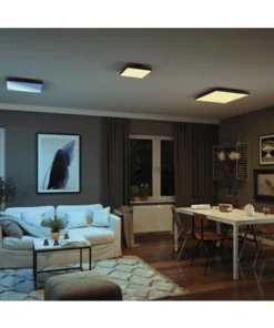 PAULMANN LED-paneel Loria Rainbow 45x45 Cm CCT+RGB Zwart