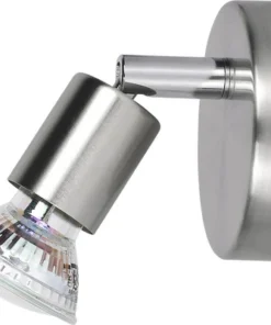 LED Opbouwspot 1-lichts Nikkel