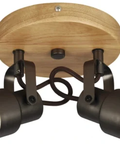 BRILONER LED Plafondspot 2872-025R 2-lichts Grijs-hout