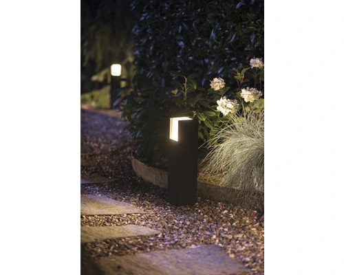 PHILIPS Hue White LED Sokkellamp Fuzo Zwart - Afbeelding 8