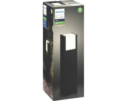 PHILIPS Hue White LED Sokkellamp Fuzo Zwart - Afbeelding 6