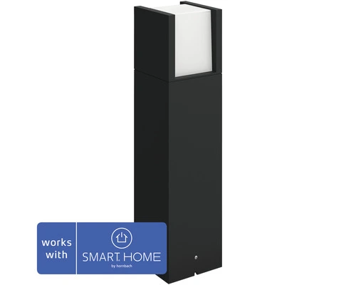 PHILIPS Hue White LED Sokkellamp Fuzo Zwart