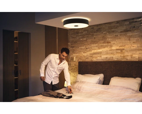 PHILIPS Hue White Ambiance LED Plafondlamp Fair Zwart - Afbeelding 2