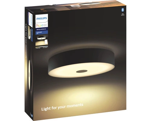 PHILIPS Hue White Ambiance LED Plafondlamp Fair Zwart - Afbeelding 5