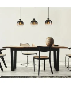 EGLO Hanglamp Oilella 3-lichts Zwart-bruin