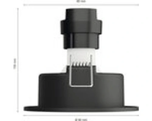 PHILIPS Hue White And Color Ambiance LED Inbouwspot Centura Ø 90 Mm Zwart - Afbeelding 2