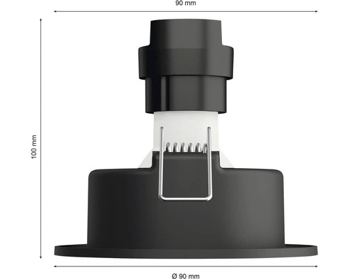 PHILIPS Hue White And Color Ambiance LED Inbouwspot Centura Ø 90 Mm Zwart, 3 Stuks - Afbeelding 2