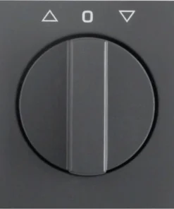 BERKER Q1 Centraalplaat Voor Jaloezieschakelaar Antraciet