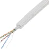 Q-LINK Flexibele Voorbedrade Buis Met UTP CAT6 Kabel 16 Mm 5/8" Grijs 25 M